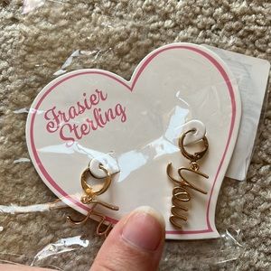 Frasier Sterling “F You” Earrings